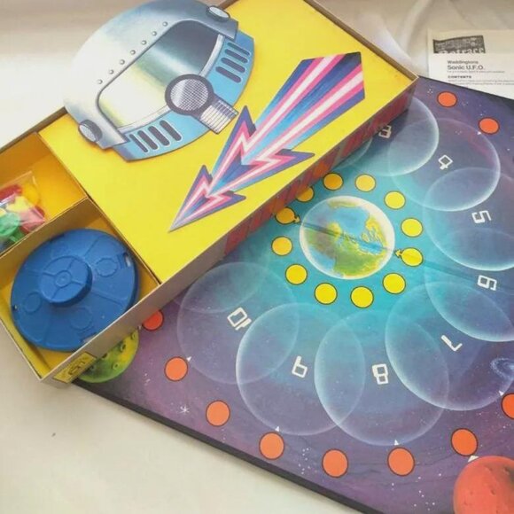 Sonic U.F.O. by Waddintons Vintage Antique 1979 Age 8+ 2 to 4 players Table Top - Picture 6 of 10